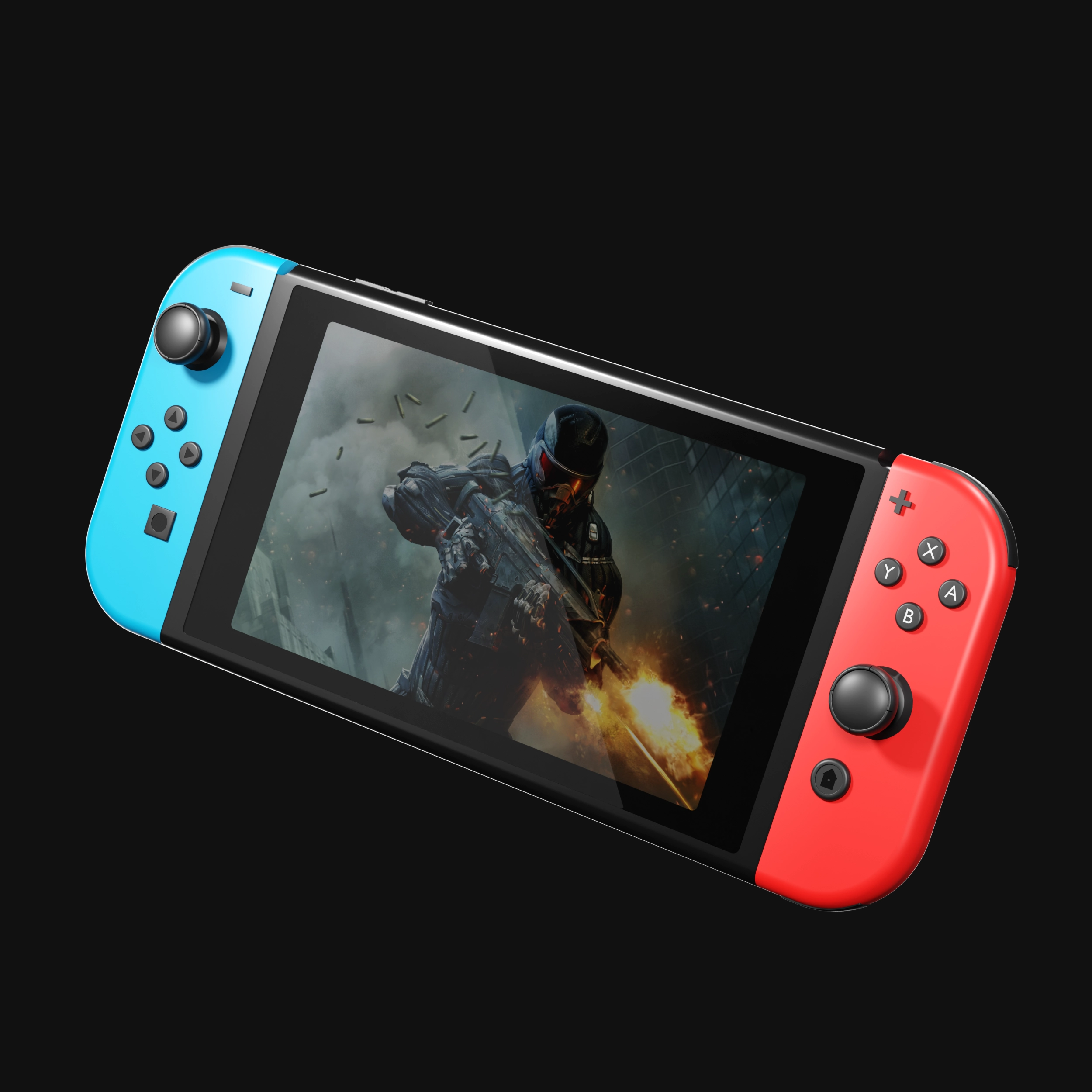 Isometric concept render of a game controller