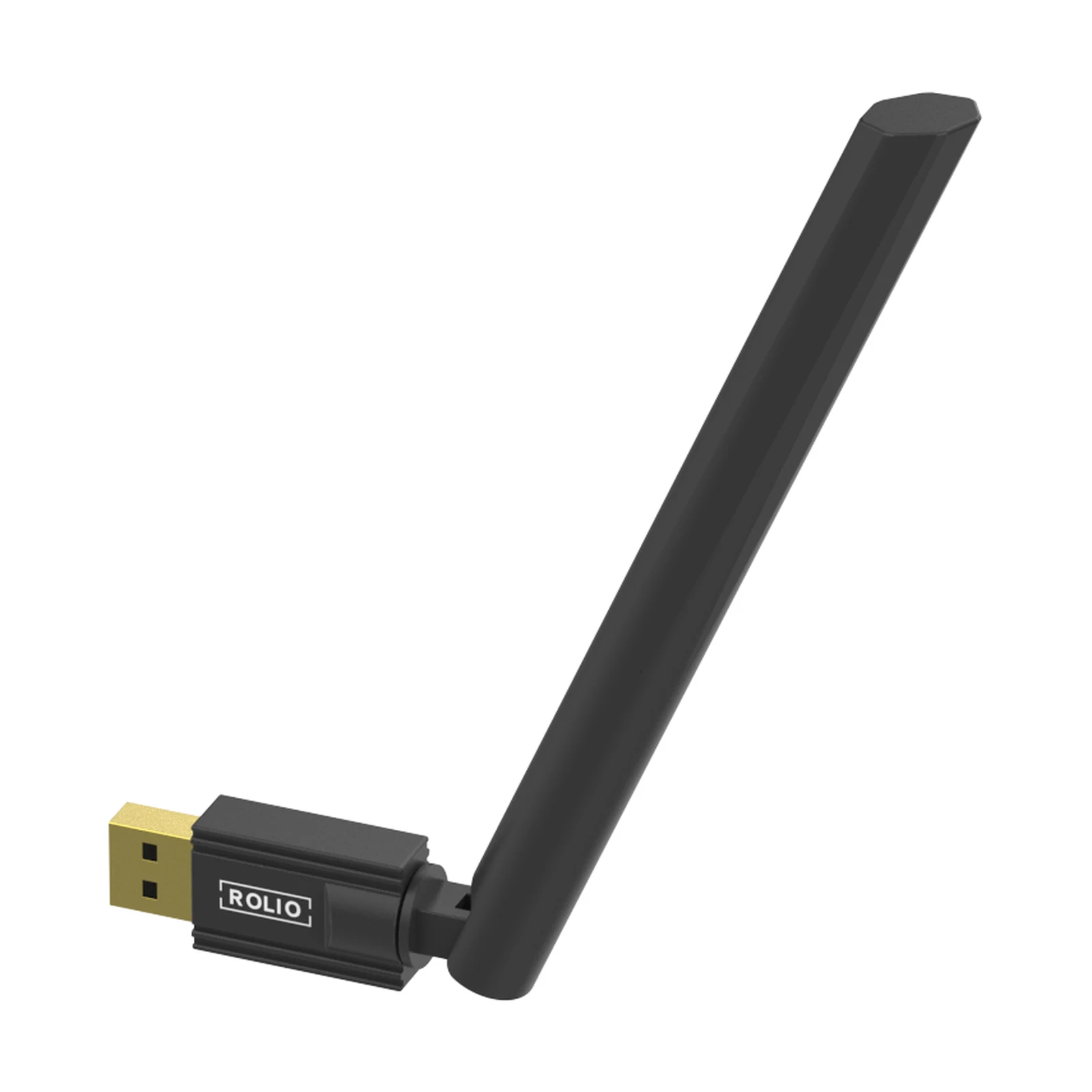 Rolio bluetooth adapter antenna angled, 3D product render by VelarVisuals